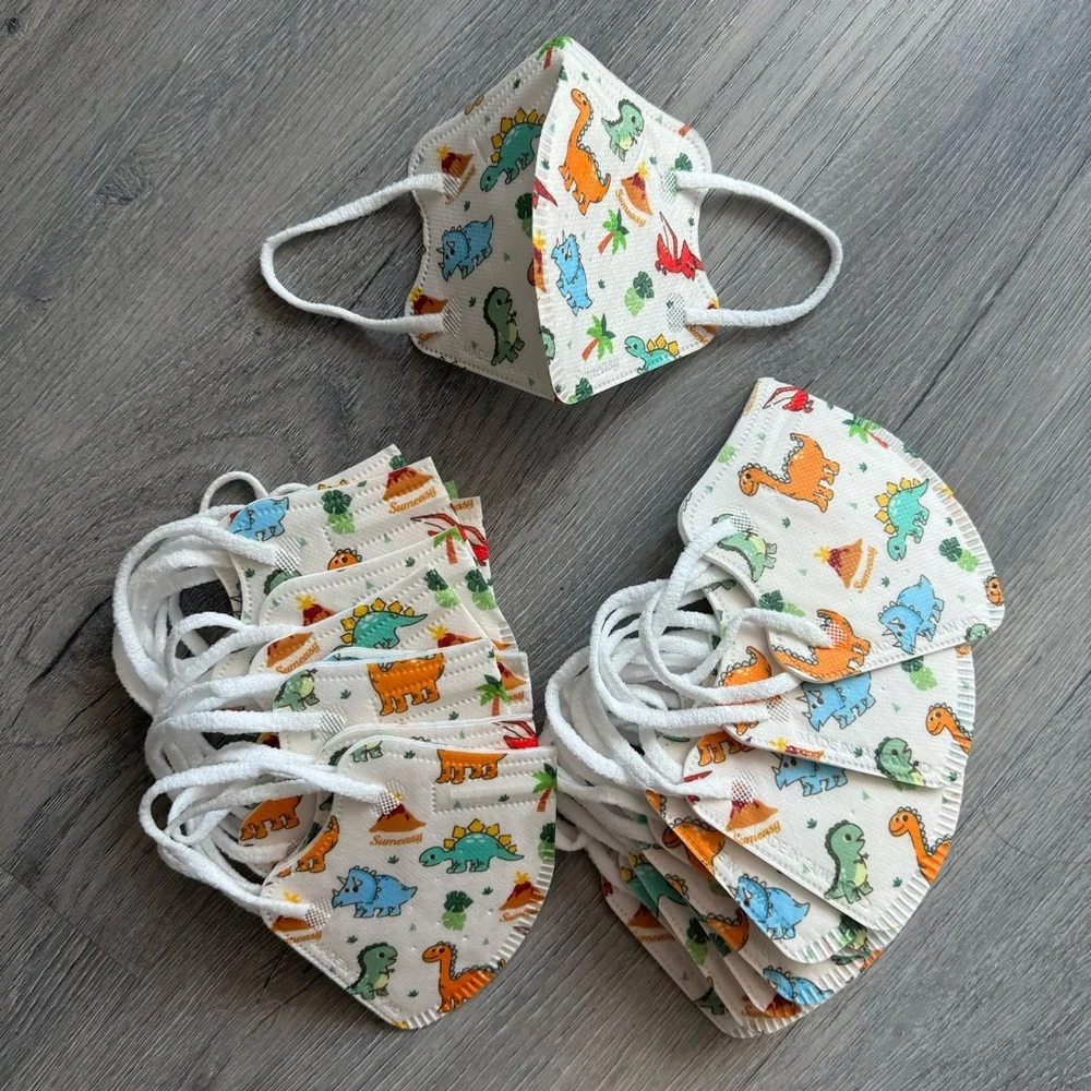 Dinosaur Print Toddler Disposable Face Mask